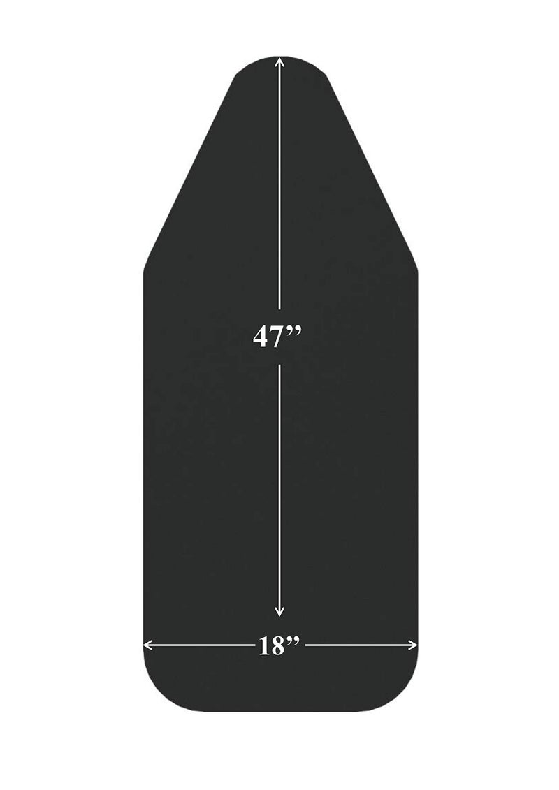 Mabel Home غطاء لوح الكي مبيل هوم مبطن، 100% قطن (6 أحجام وأنماط مختلفة) (18" × 47" / سوليدستيم) - Image 2